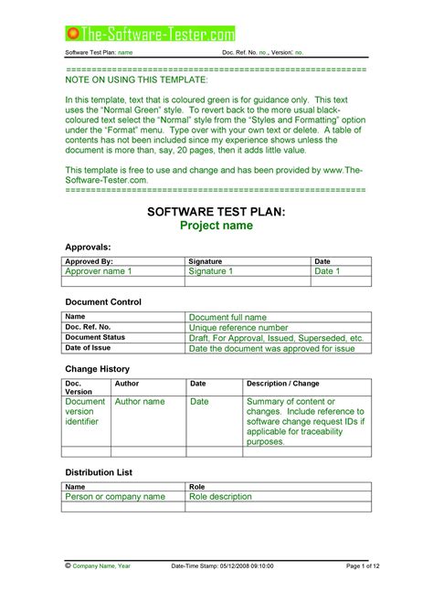 test plan for student smart card|sample test management plan.